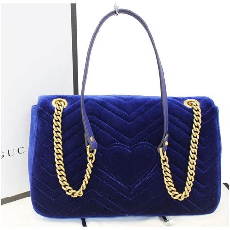 gucci velvet marmont bag blue|Gucci Marmont suede bag.